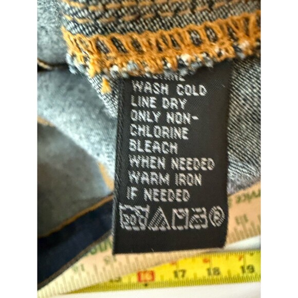 Polo Jeans Co Ralph Lauren Womens Size L Dark Blue Denim Button Up Jean Jacket - Picture 9 of 12